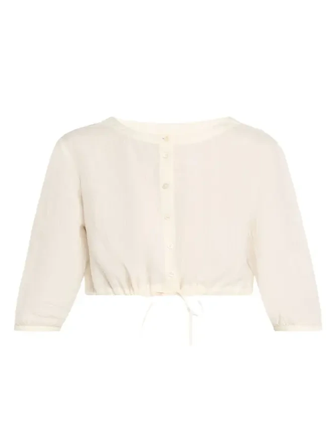 New Jinny Linen Crop Blouse New Jinny Linen Crop Blouse