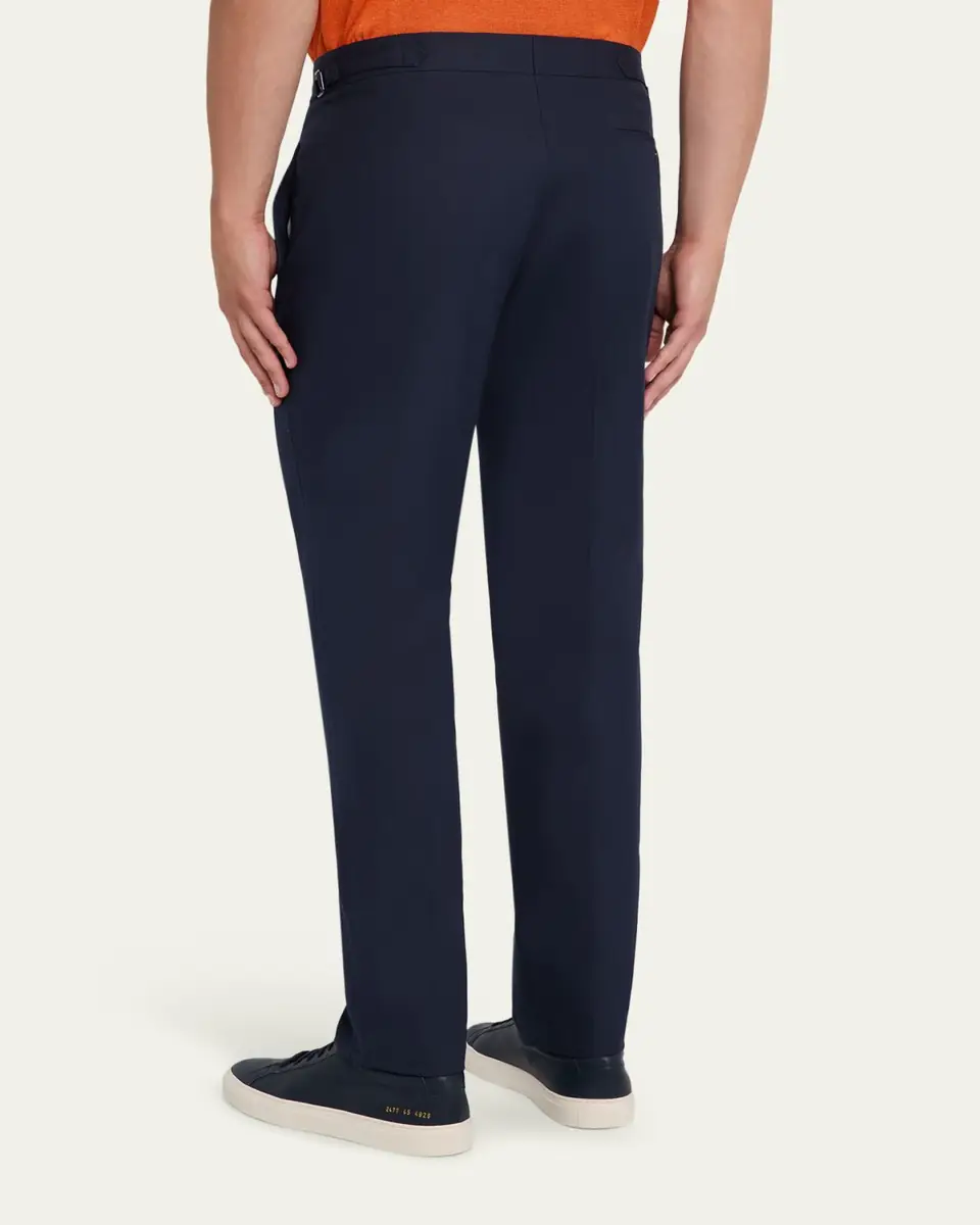 Anderson & Sheppard Men's Style One Flat-Front Trousers | Thumbnail 3 Anderson & Sheppard Men's Style One Flat-Front Trousers | Thumbnail 3