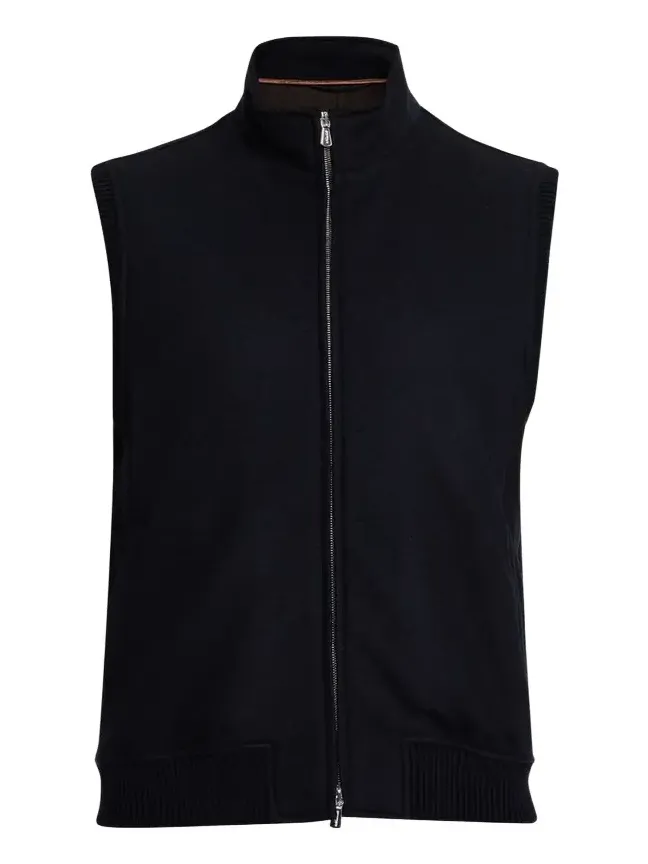 Mandelli Men's Jersey Cashmere Full-Zip Blouson