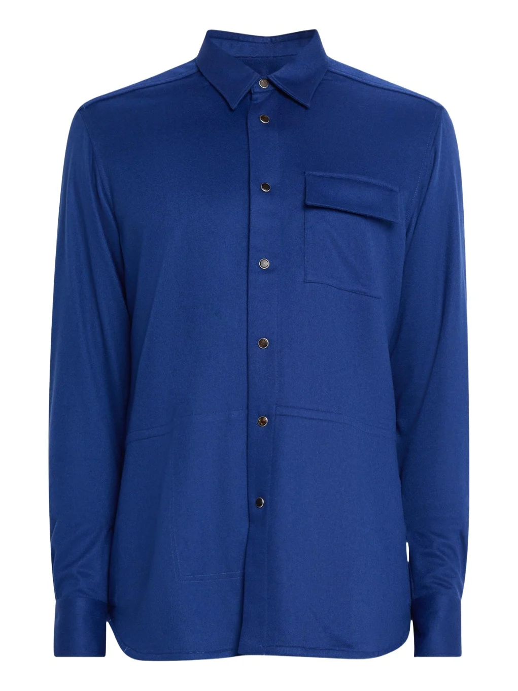 Men's Cashmere Side-Pocket Overshirt