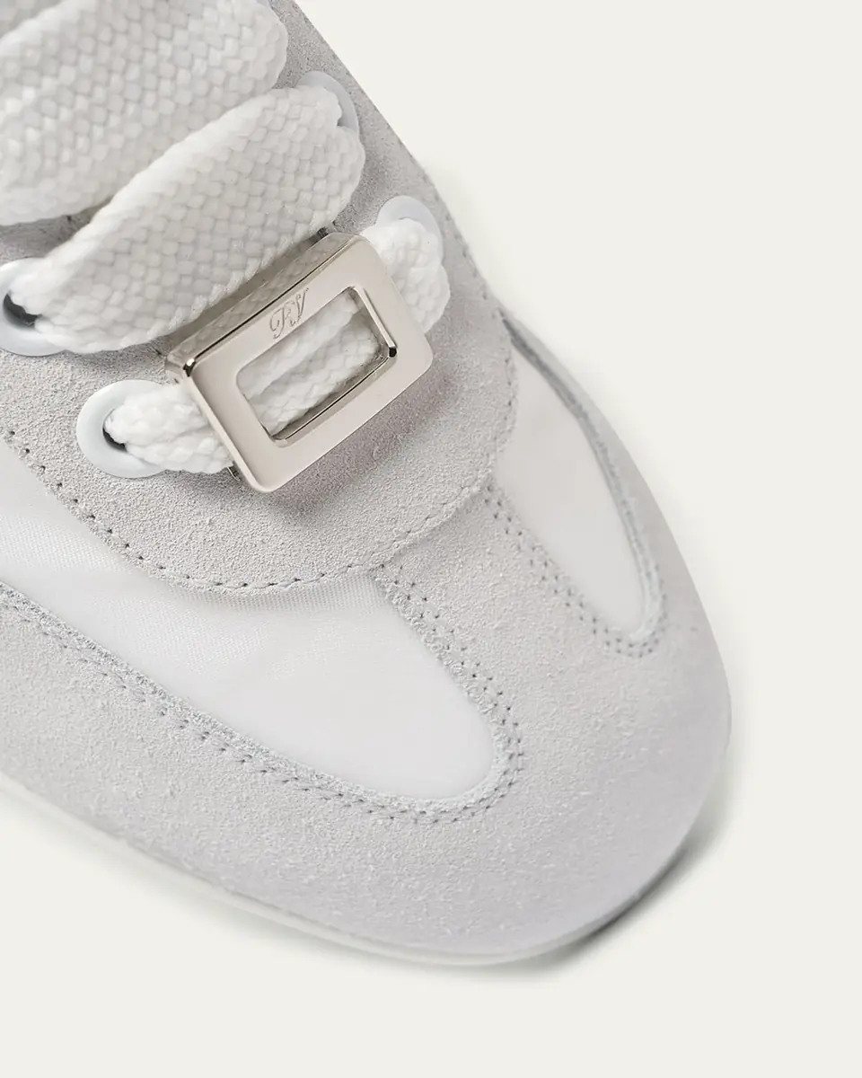 Roger Vivier Viv Low-Top Canvas and Suede Sneakers | Thumbnail 6 Roger Vivier Viv Low-Top Canvas and Suede Sneakers | Thumbnail 6