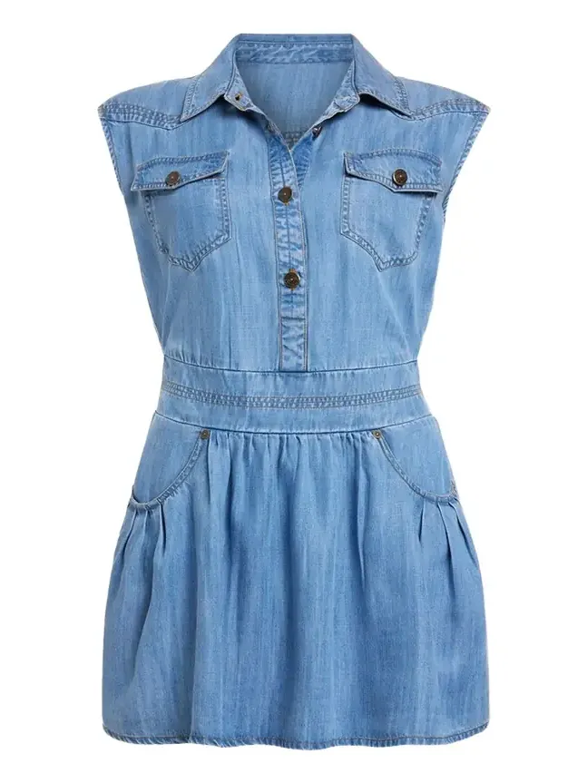 Ramy Brook Paxton Denim Mini Shirtdress