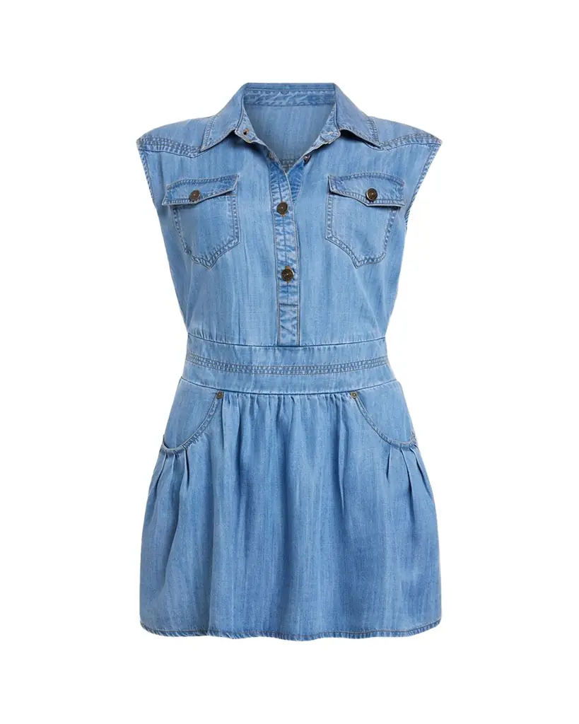 Ramy Brook Paxton Denim Mini Shirtdress