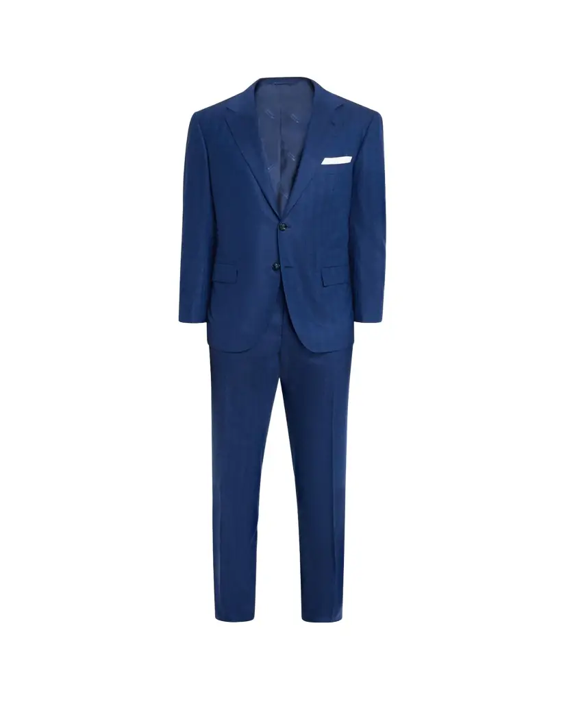 Kiton Men's Wool and Cashmere Ticweave Two-Piece Suit | Image 1 Kiton Men's Wool and Cashmere Ticweave Two-Piece Suit | Image 1