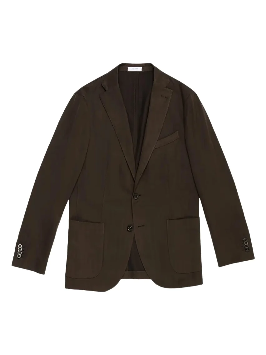 Men's Wool Herringbone Single-Breasted Sport Coat