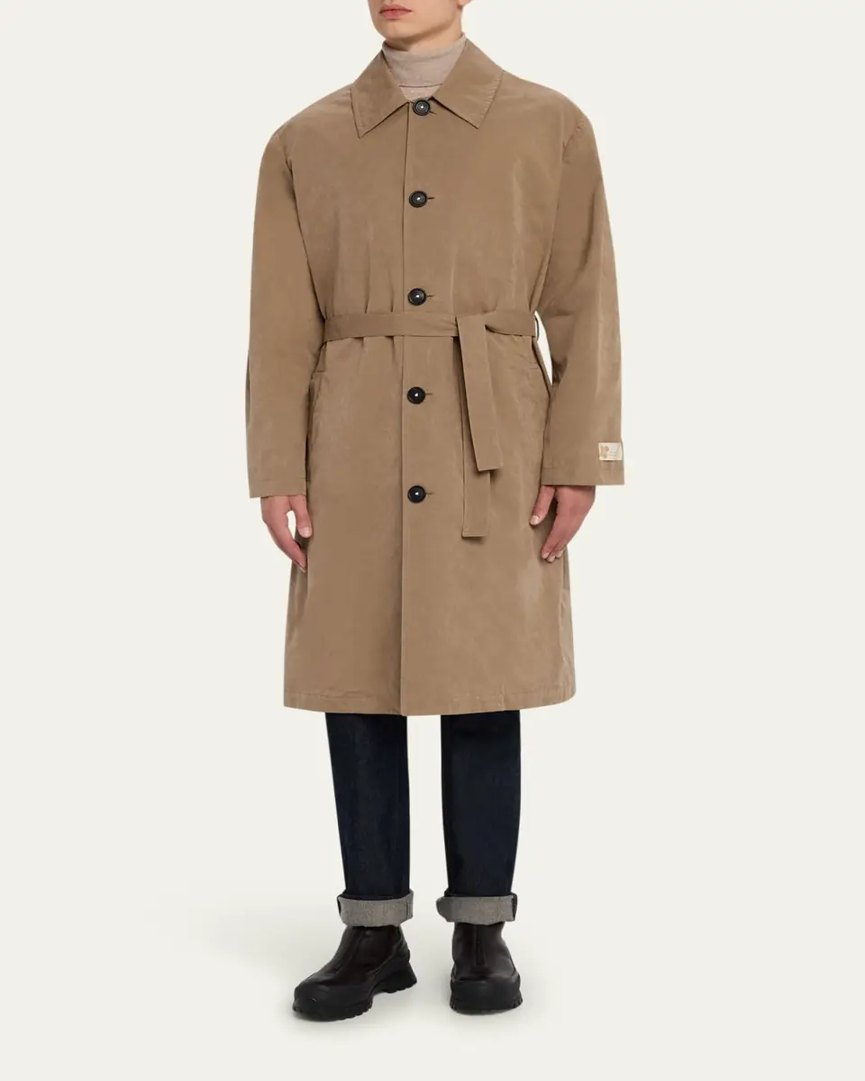 Massimo Alba Men's Mustang Belted Rain Coat | Thumbnail 2 Massimo Alba Men's Mustang Belted Rain Coat | Thumbnail 2