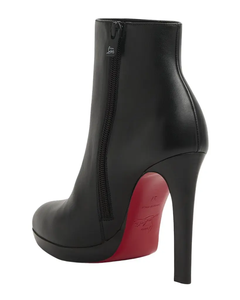 Christian Louboutin 120mm Fannylove Leather Booties | Image 1 Christian Louboutin 120mm Fannylove Leather Booties | Image 1