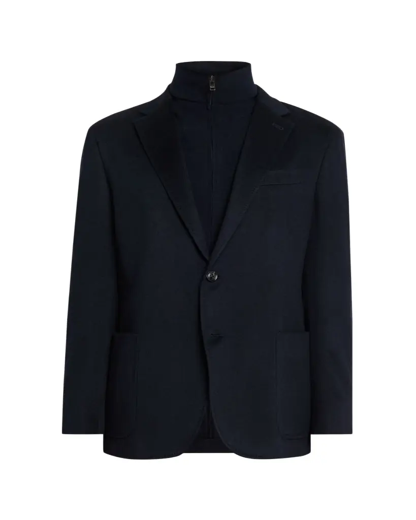 ZEGNA Men's Oasi Cashmere Detachable-Bib Jacket | Image 1 ZEGNA Men's Oasi Cashmere Detachable-Bib Jacket | Image 1