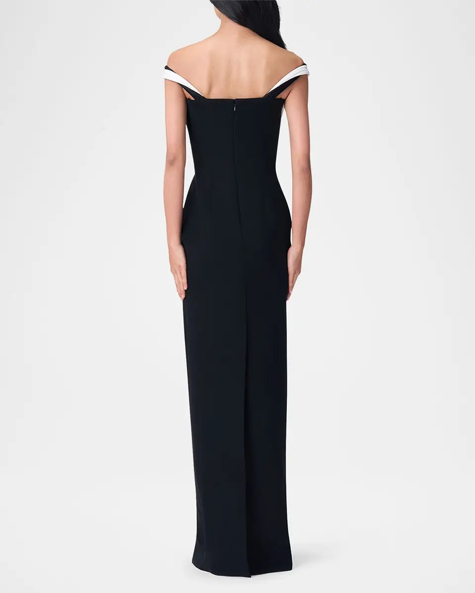 Gaurav Gupta Orbital Interplay Off-Shoulder Column Gown | Thumbnail 6