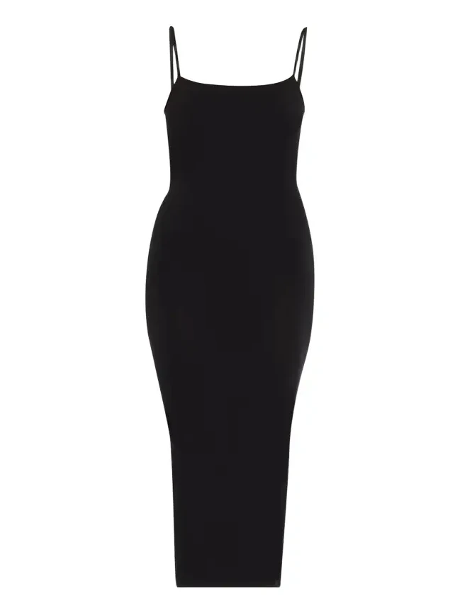 Fatal Sleeveless Bodycon Knit Velvet Midi Dress Fatal Sleeveless Bodycon Knit Velvet Midi Dress