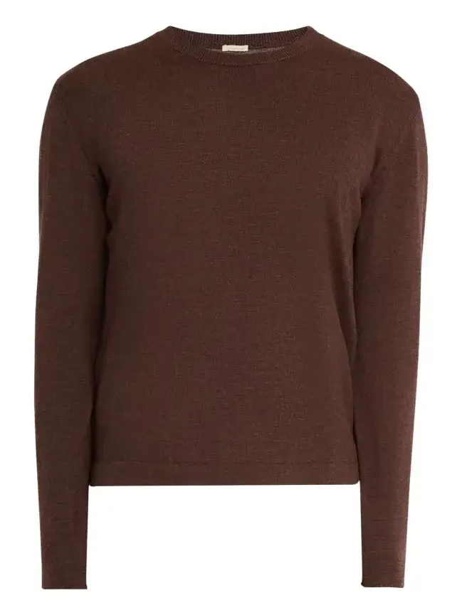 Men's Mouline Wool Crewneck Sweater Men's Mouline Wool Crewneck Sweater