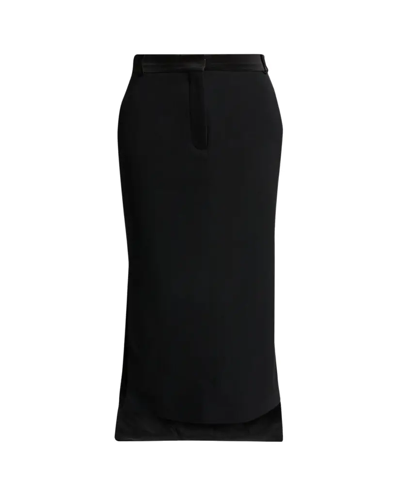 Lanvin Tailored Wool High-Low Skirt | Image 1 Lanvin Tailored Wool High-Low Skirt | Image 1