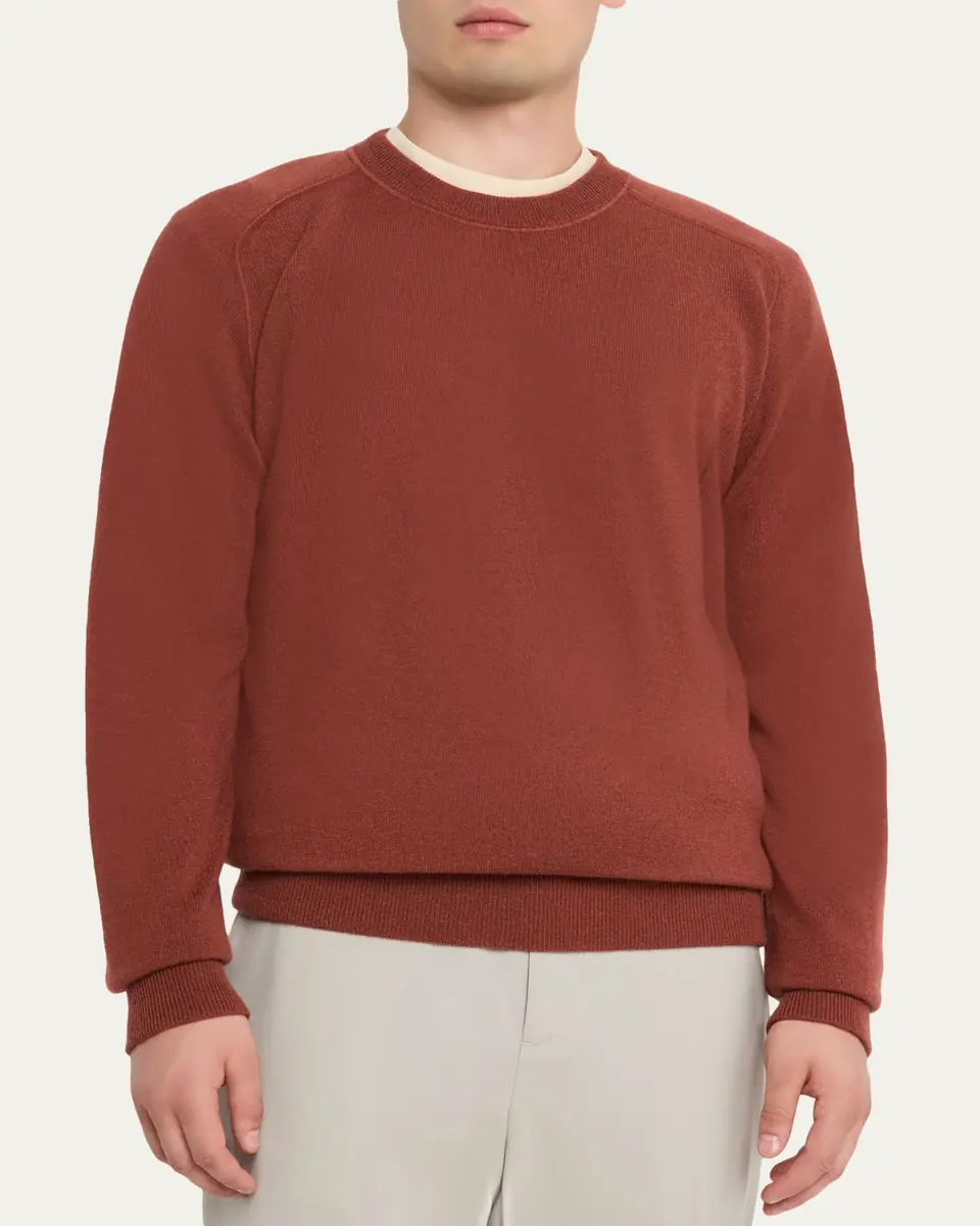 Massimo Alba Men's Soft Cashmere Crewneck Sweater | Thumbnail 4