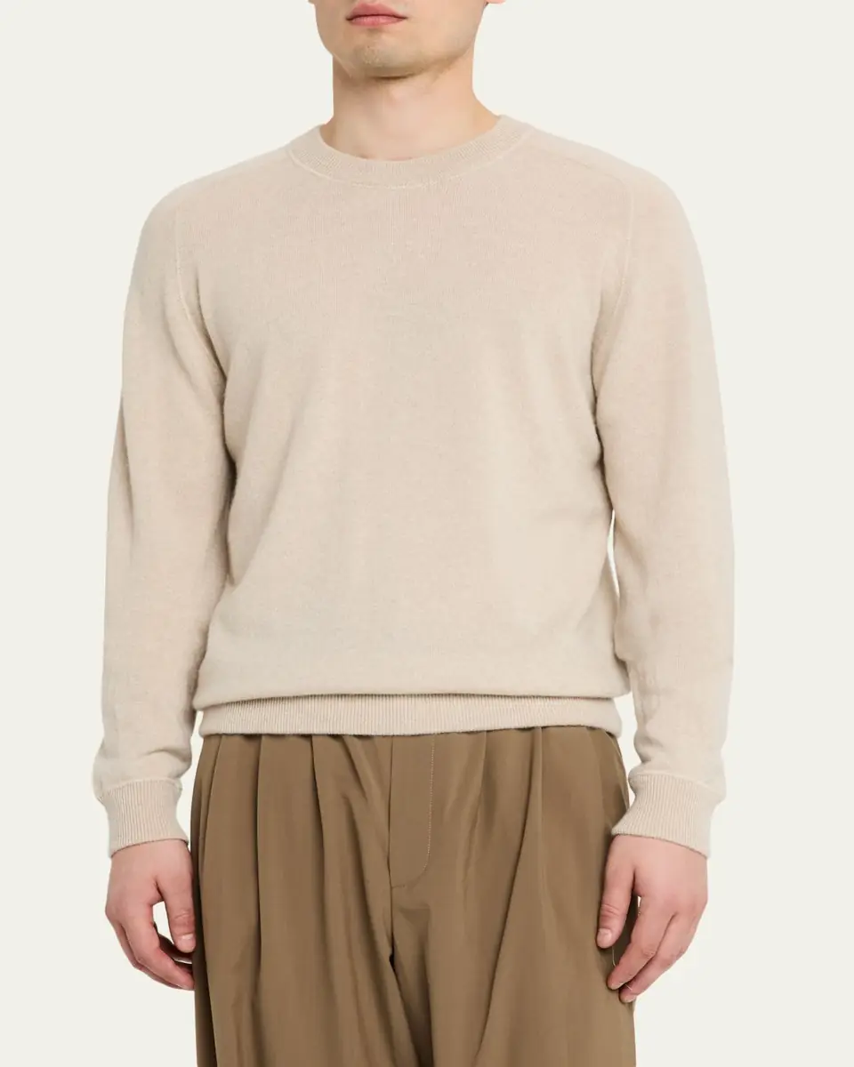 Massimo Alba Men's Soft Cashmere Crewneck Sweater | Thumbnail 9