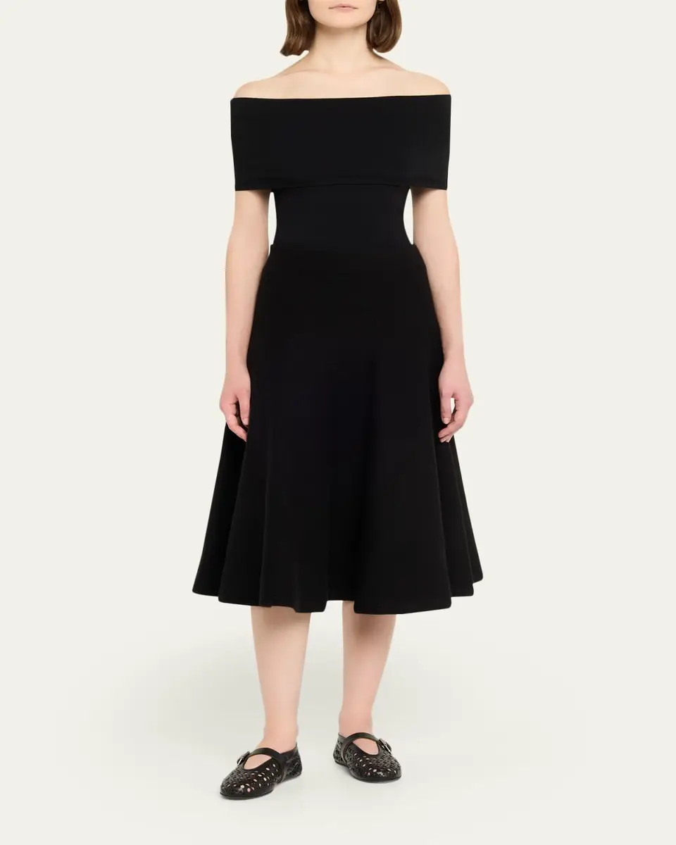 Alaïa Cashmere-Blend A-Line Knit Skirt | Thumbnail 2 Alaïa Cashmere-Blend A-Line Knit Skirt | Thumbnail 2