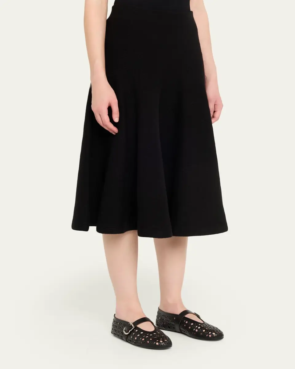 Alaïa Cashmere-Blend A-Line Knit Skirt | Thumbnail 4 Alaïa Cashmere-Blend A-Line Knit Skirt | Thumbnail 4