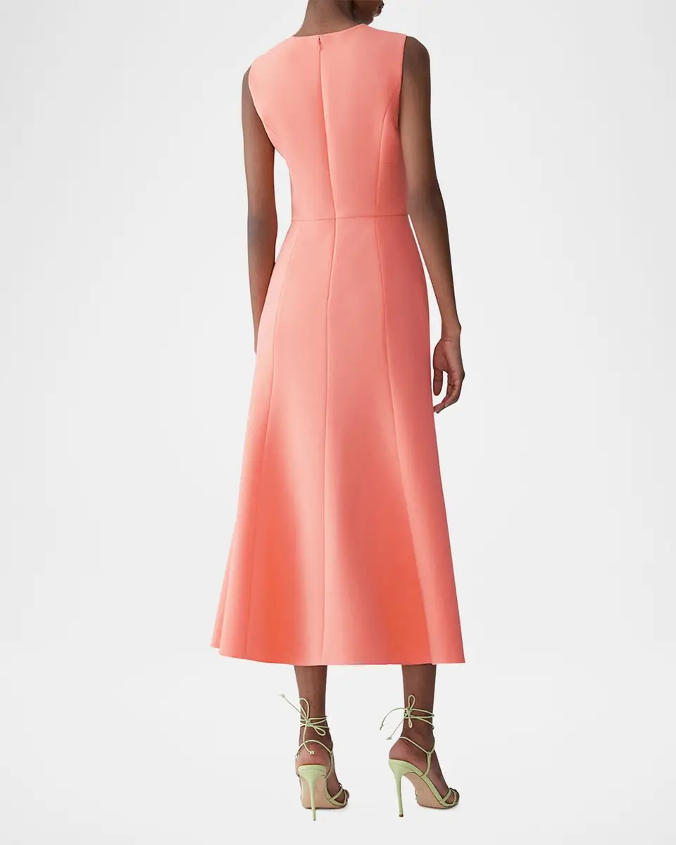 Carolina Herrera Floral Embroidered Sleeveless Midi Dress | Thumbnail 6 Carolina Herrera Floral Embroidered Sleeveless Midi Dress | Thumbnail 6