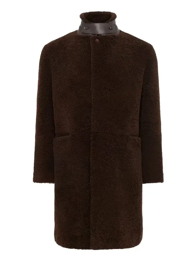 Gabriela Hearst Men's Shearling Teddy Car Coat