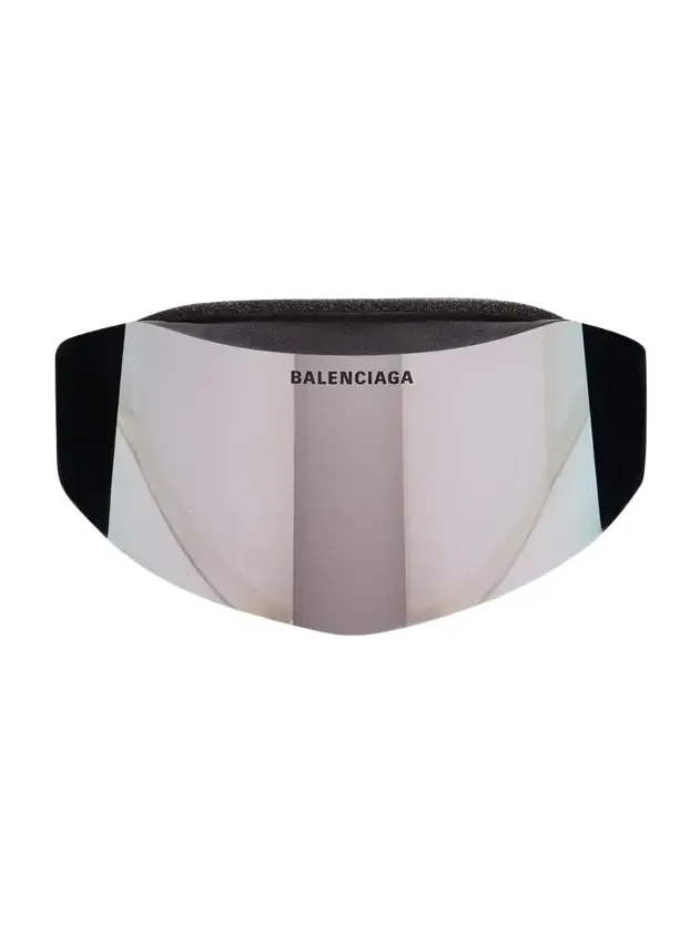 Balenciaga Men's Ski Mask 99mm Plastic & Injected Nylon Goggles