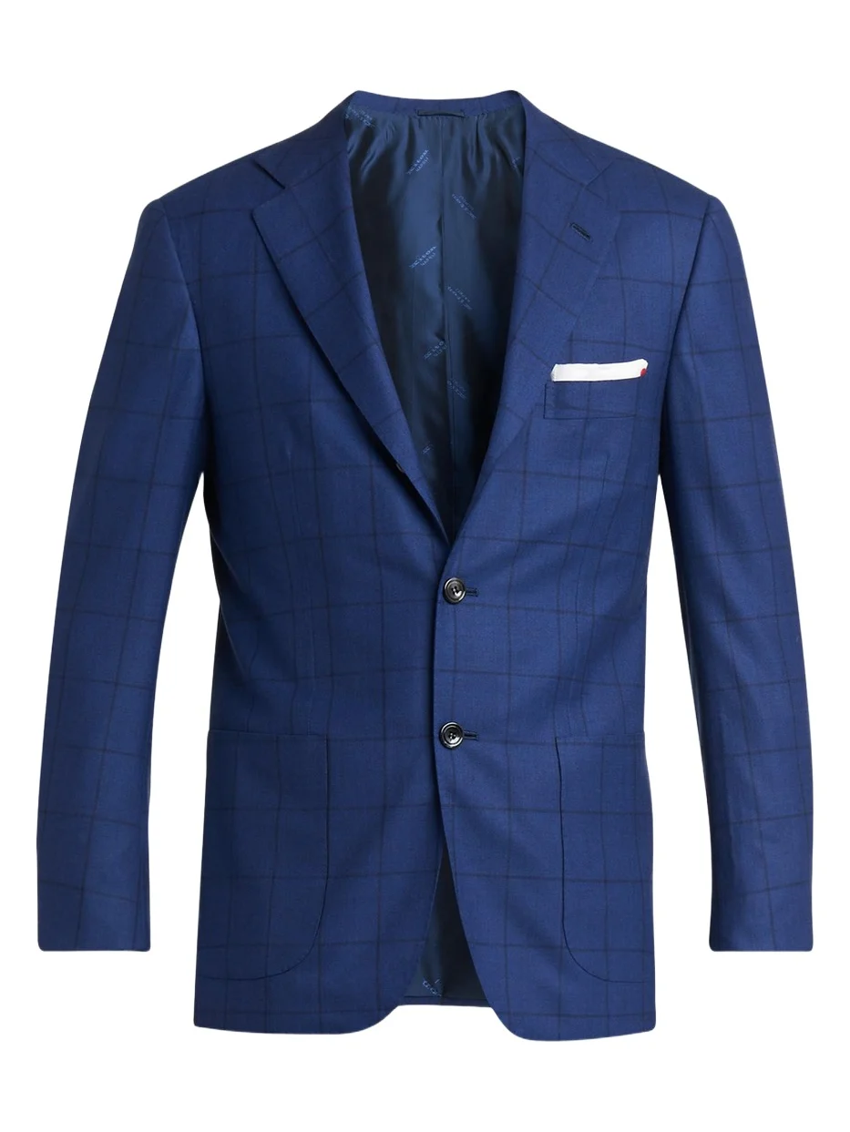 Men's Royal Blue Virgin Wool Sport Coat Men's Royal Blue Virgin Wool Sport Coat
