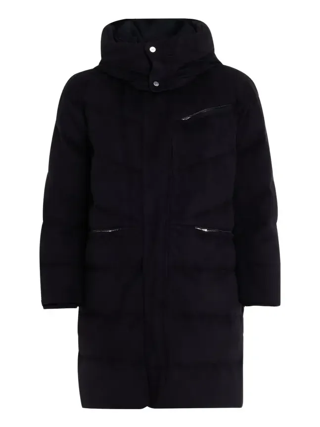 Men's Cashmere & Wool Down Parka Jacket