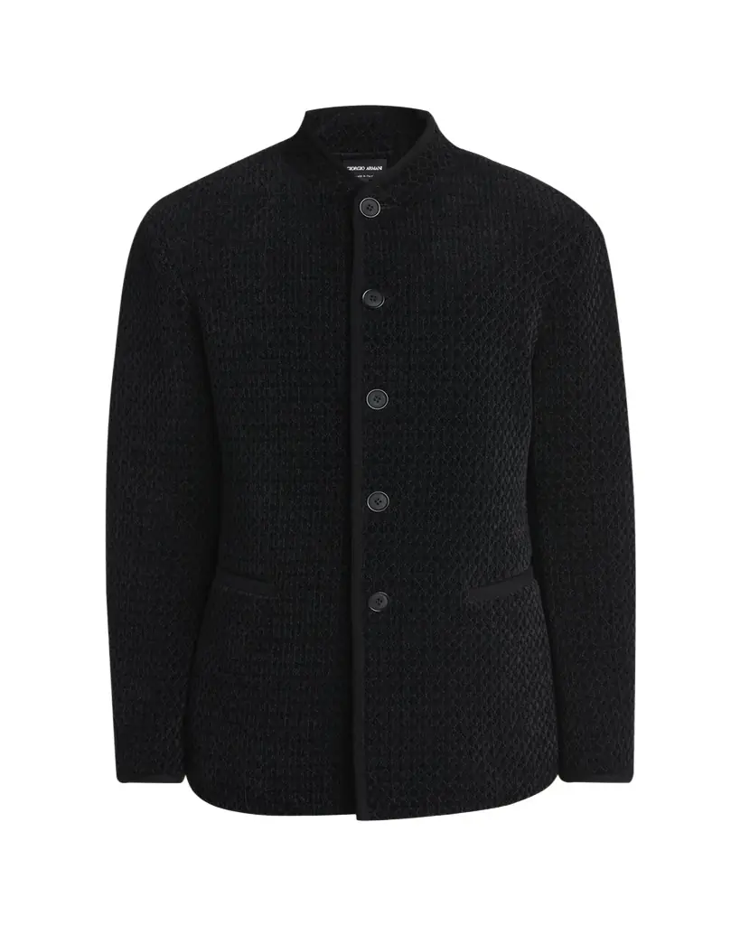 Men's Chenille Jersey Knit Jacket Men's Chenille Jersey Knit Jacket