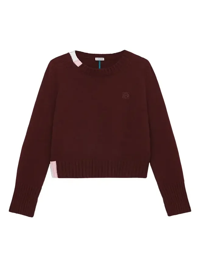 Contrast Intarsia Cashmere-Blend Sweater Contrast Intarsia Cashmere-Blend Sweater