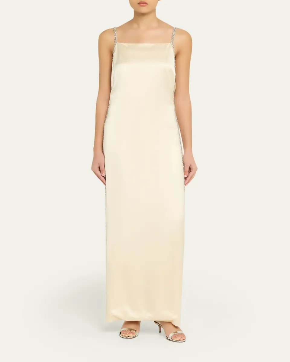 TWP It Had To Be You Embellished Satin Gown | Thumbnail 2 TWP It Had To Be You Embellished Satin Gown | Thumbnail 2
