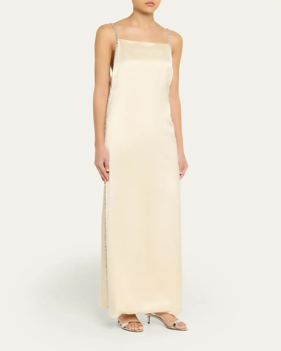TWP It Had To Be You Embellished Satin Gown | Thumbnail 4 TWP It Had To Be You Embellished Satin Gown | Thumbnail 4
