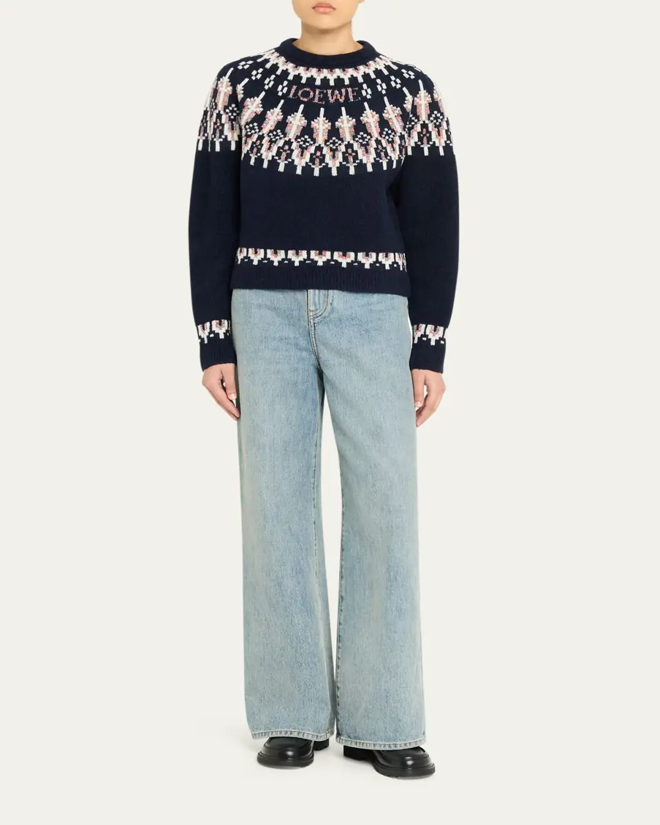 Loewe Wool-Blend Fair Isle Sweater | Thumbnail 2