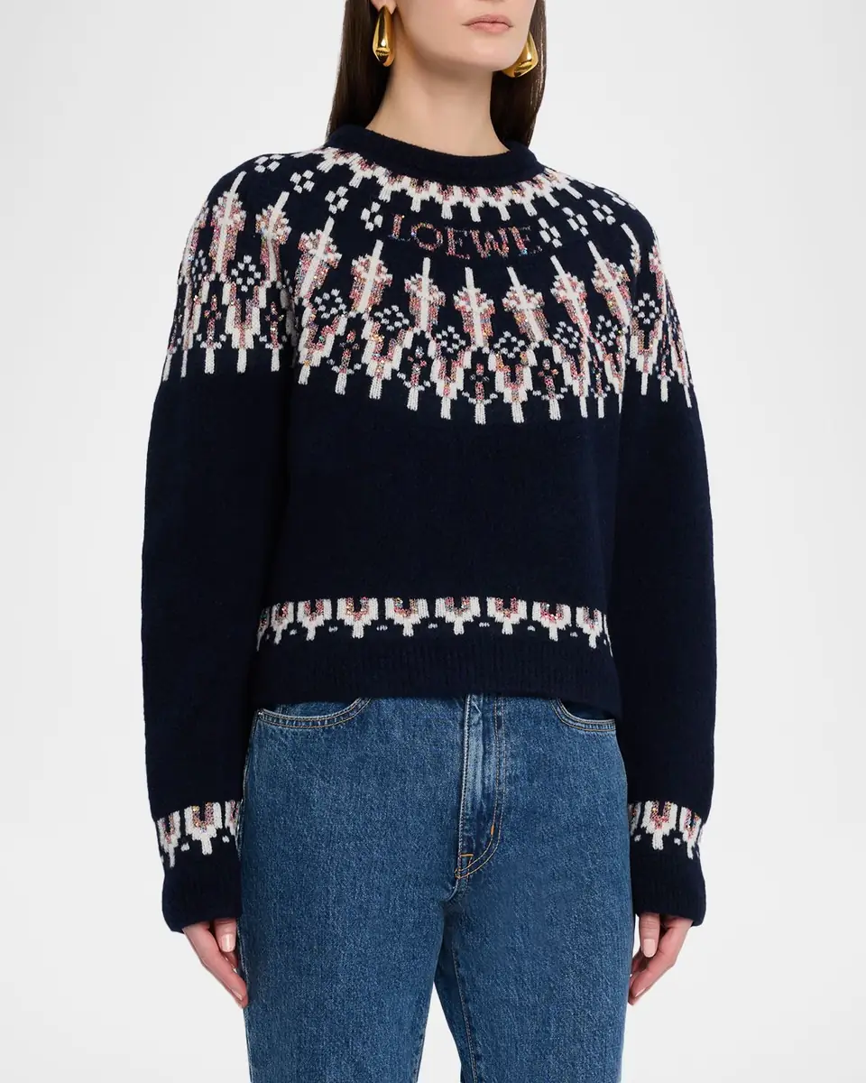 Loewe Wool-Blend Fair Isle Sweater | Thumbnail 12