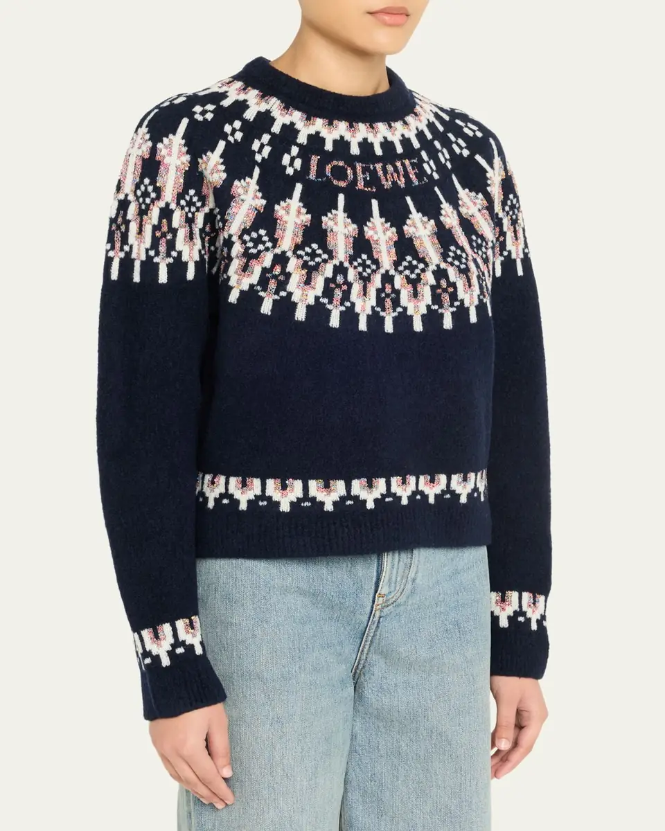 Loewe Wool-Blend Fair Isle Sweater | Thumbnail 4