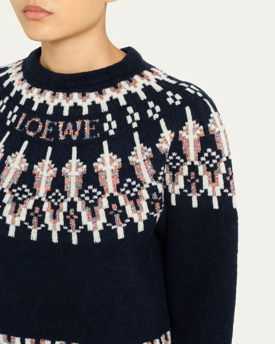 Loewe Wool-Blend Fair Isle Sweater | Thumbnail 5