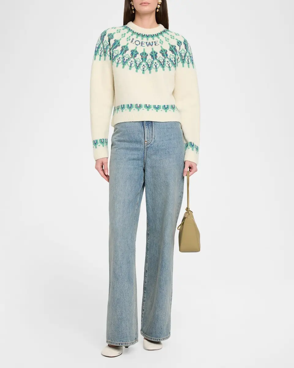 Loewe Wool-Blend Fair Isle Sweater | Thumbnail 6