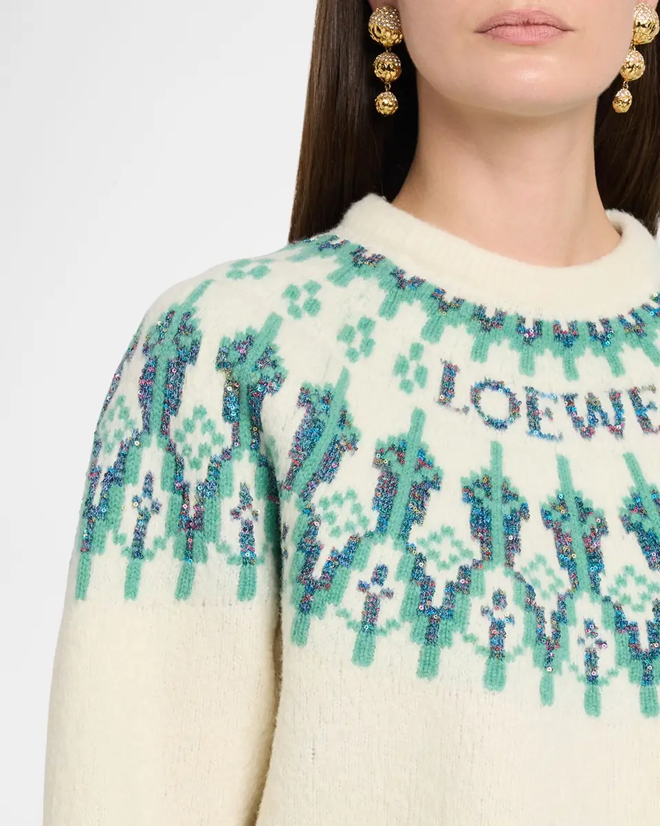 Loewe Wool-Blend Fair Isle Sweater | Thumbnail 9