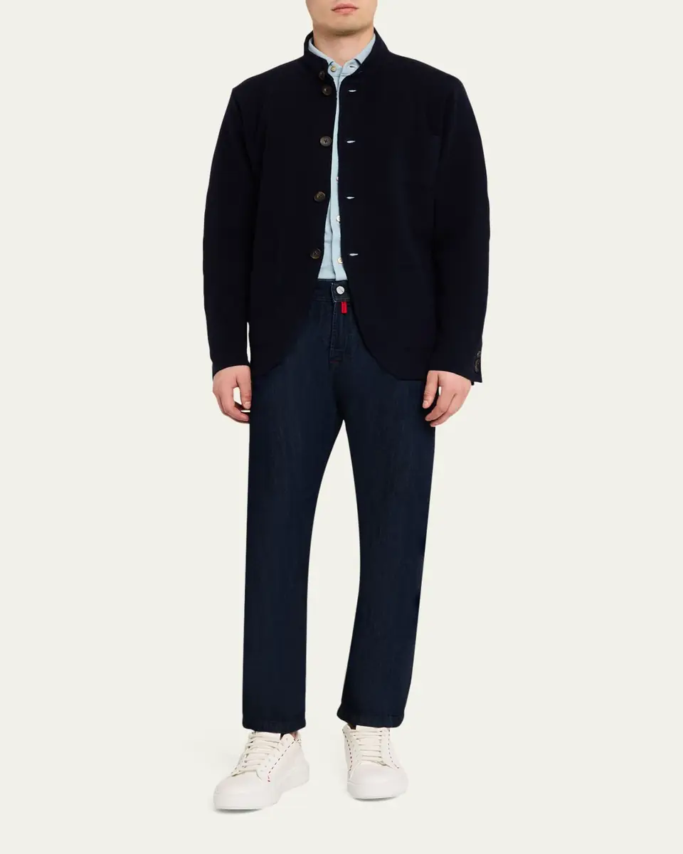 Kiton Men's Cashmere Knit Jacket | Thumbnail 2