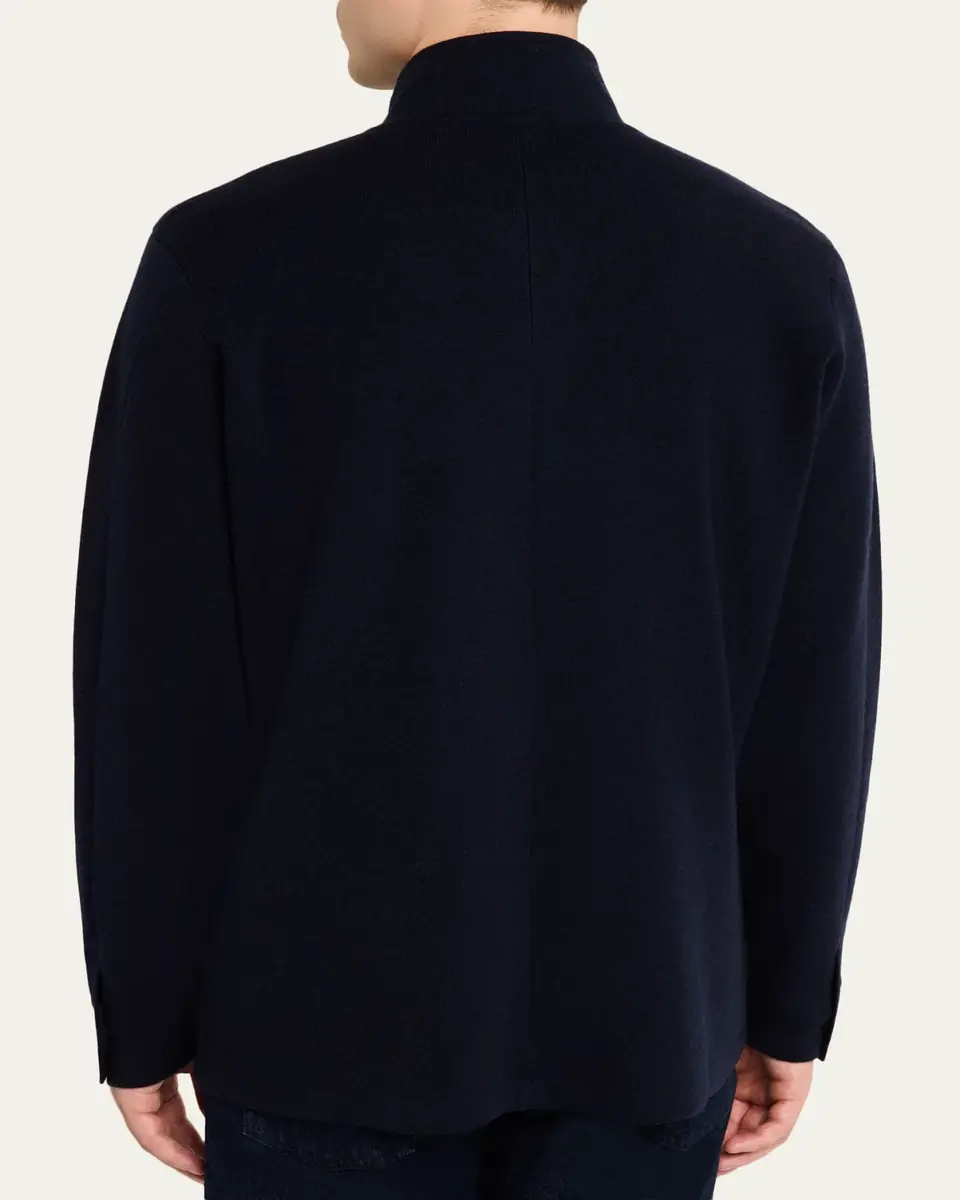 Kiton Men's Cashmere Knit Jacket | Thumbnail 3