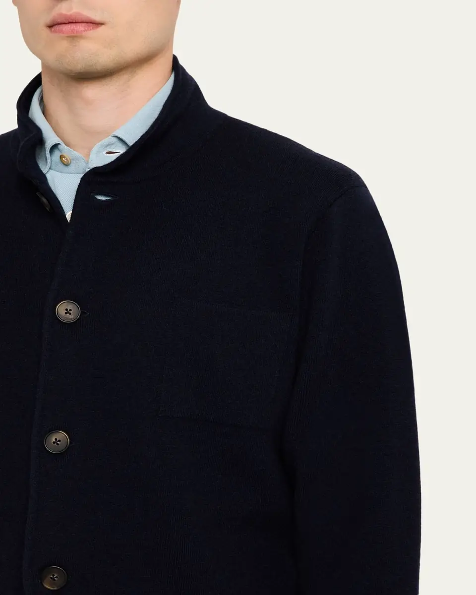 Kiton Men's Cashmere Knit Jacket | Thumbnail 5