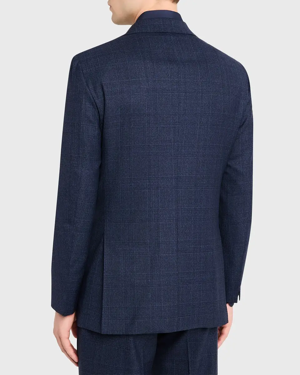Kiton Men's Wool Tonal Plaid Single-Breasted Suit | Thumbnail 9 Kiton Men's Wool Tonal Plaid Single-Breasted Suit | Thumbnail 9