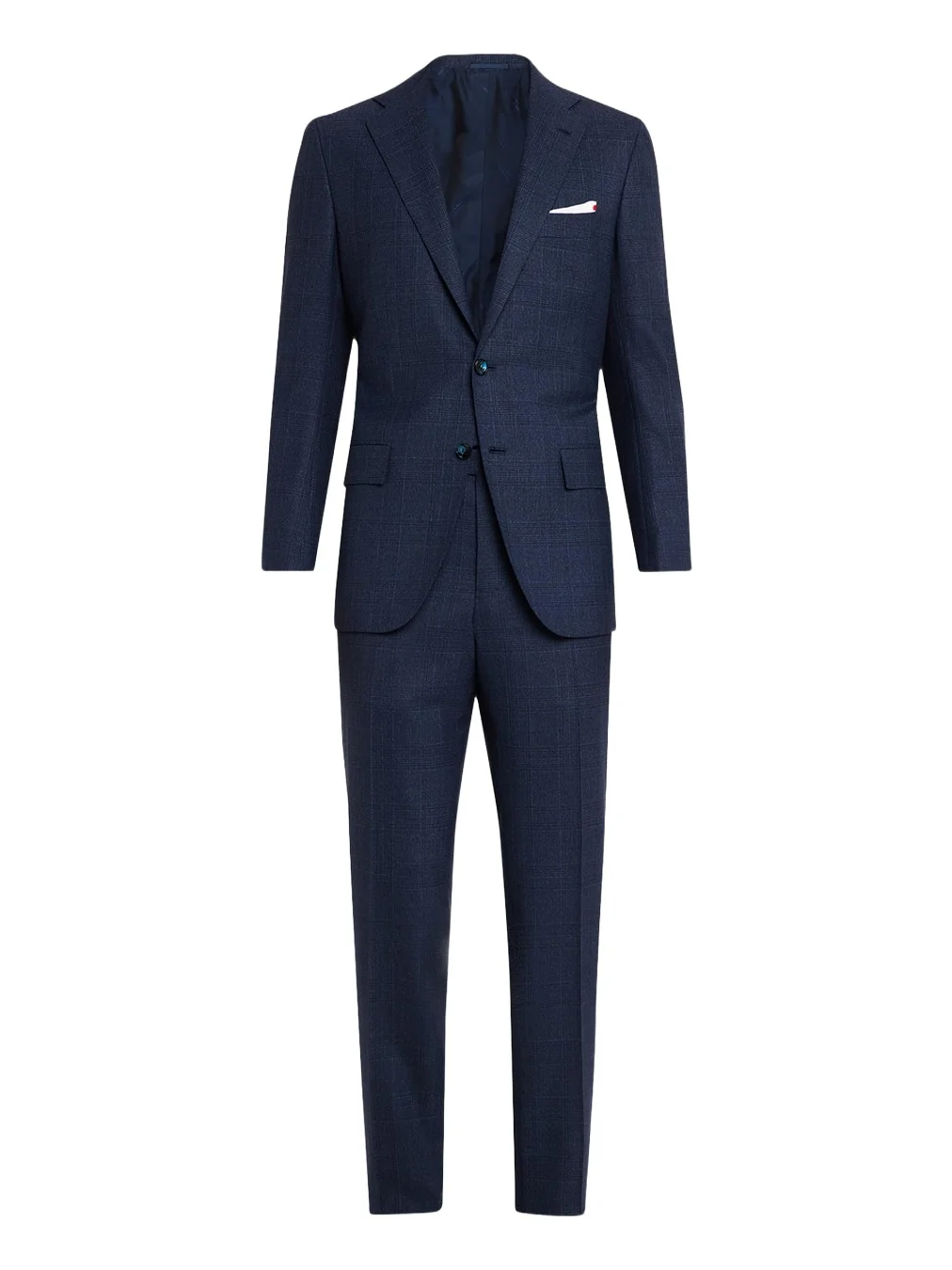 Kiton Men's Wool Tonal Plaid Single-Breasted Suit