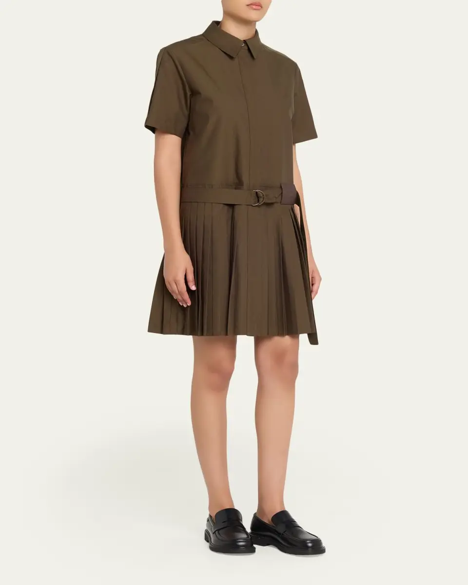 Loewe Belted Pleated Mini Shirtdress | Thumbnail 4 Loewe Belted Pleated Mini Shirtdress | Thumbnail 4