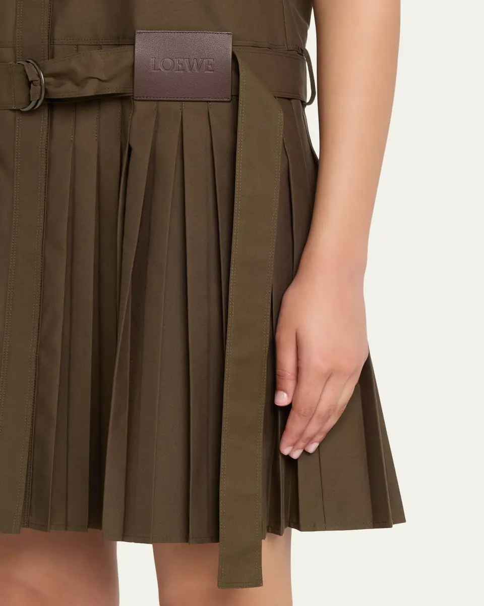 Loewe Belted Pleated Mini Shirtdress | Thumbnail 5 Loewe Belted Pleated Mini Shirtdress | Thumbnail 5