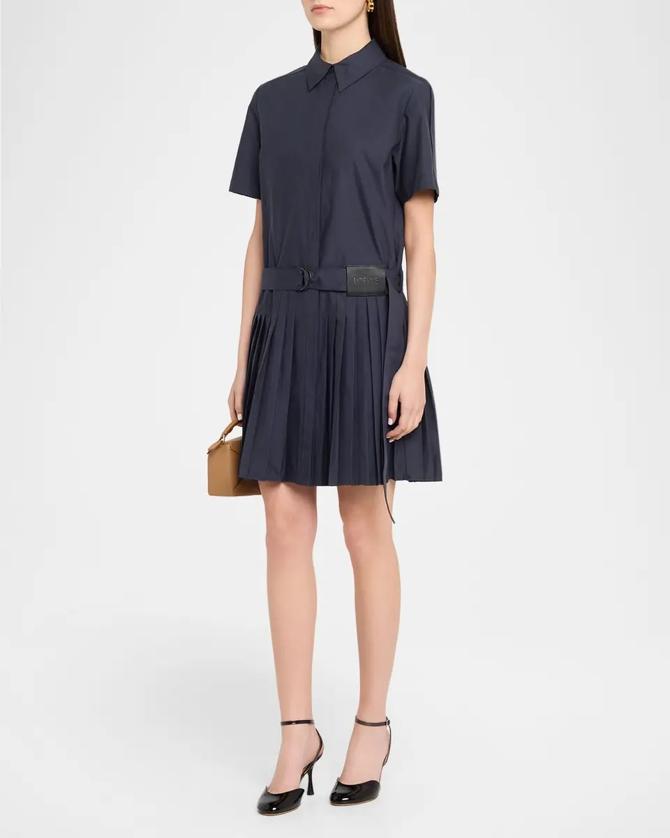 Loewe Belted Pleated Mini Shirtdress | Thumbnail 8 Loewe Belted Pleated Mini Shirtdress | Thumbnail 8