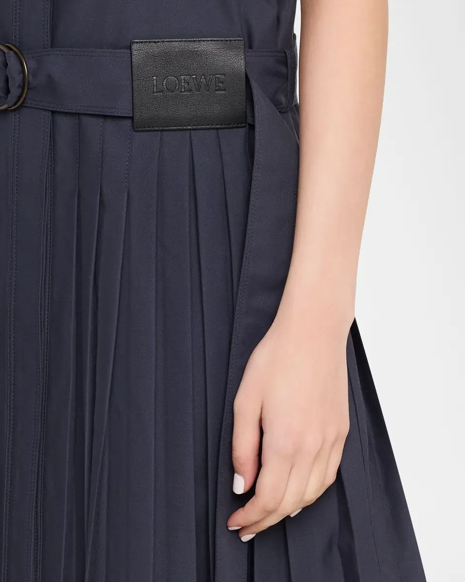 Loewe Belted Pleated Mini Shirtdress | Thumbnail 9 Loewe Belted Pleated Mini Shirtdress | Thumbnail 9