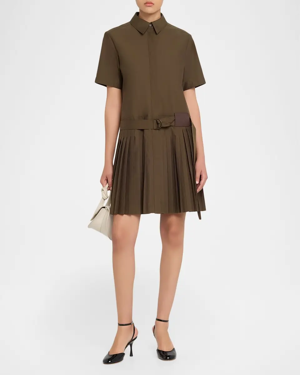 Loewe Belted Pleated Mini Shirtdress | Thumbnail 10 Loewe Belted Pleated Mini Shirtdress | Thumbnail 10