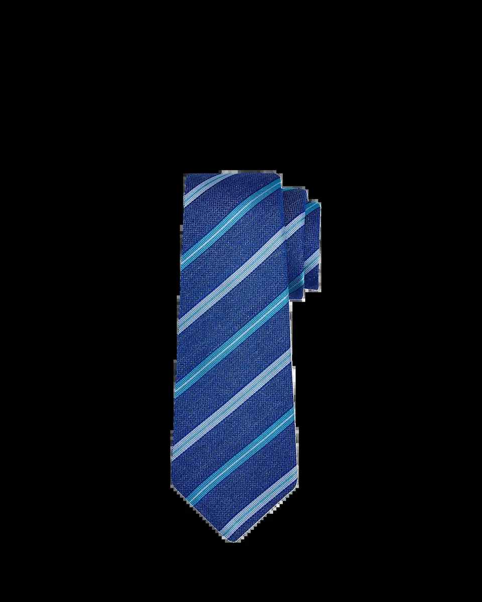 Kiton Men's Jacquard Stripe Silk 7-Fold Tie | Thumbnail 2 Kiton Men's Jacquard Stripe Silk 7-Fold Tie | Thumbnail 2