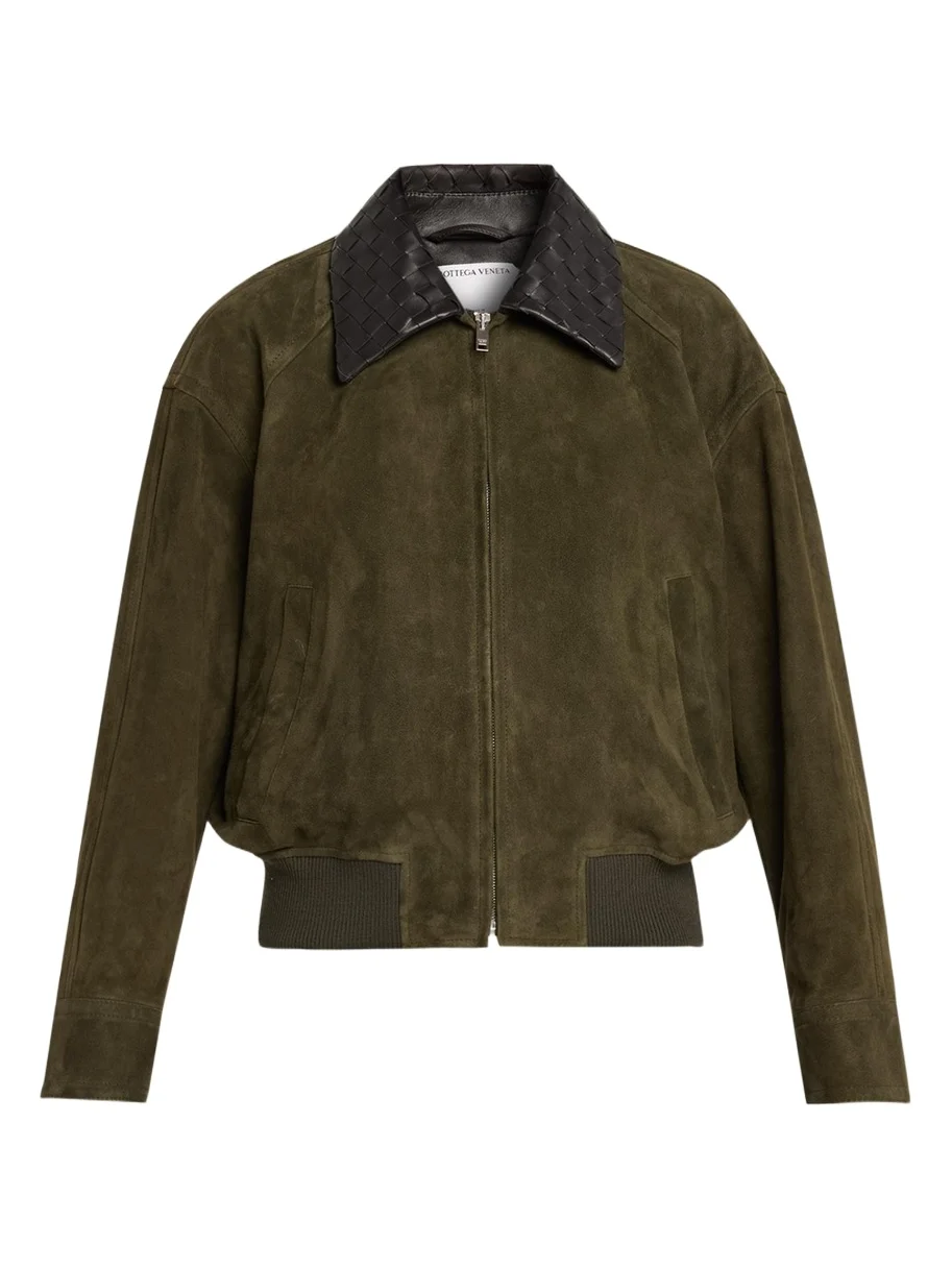 Suede Leather Blouson Jacket Suede Leather Blouson Jacket