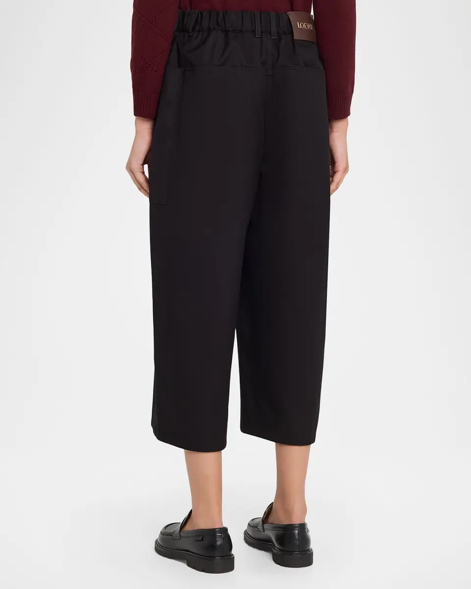 Loewe Pleated Wide-Leg Cropped Trousers | Thumbnail 11 Loewe Pleated Wide-Leg Cropped Trousers | Thumbnail 11