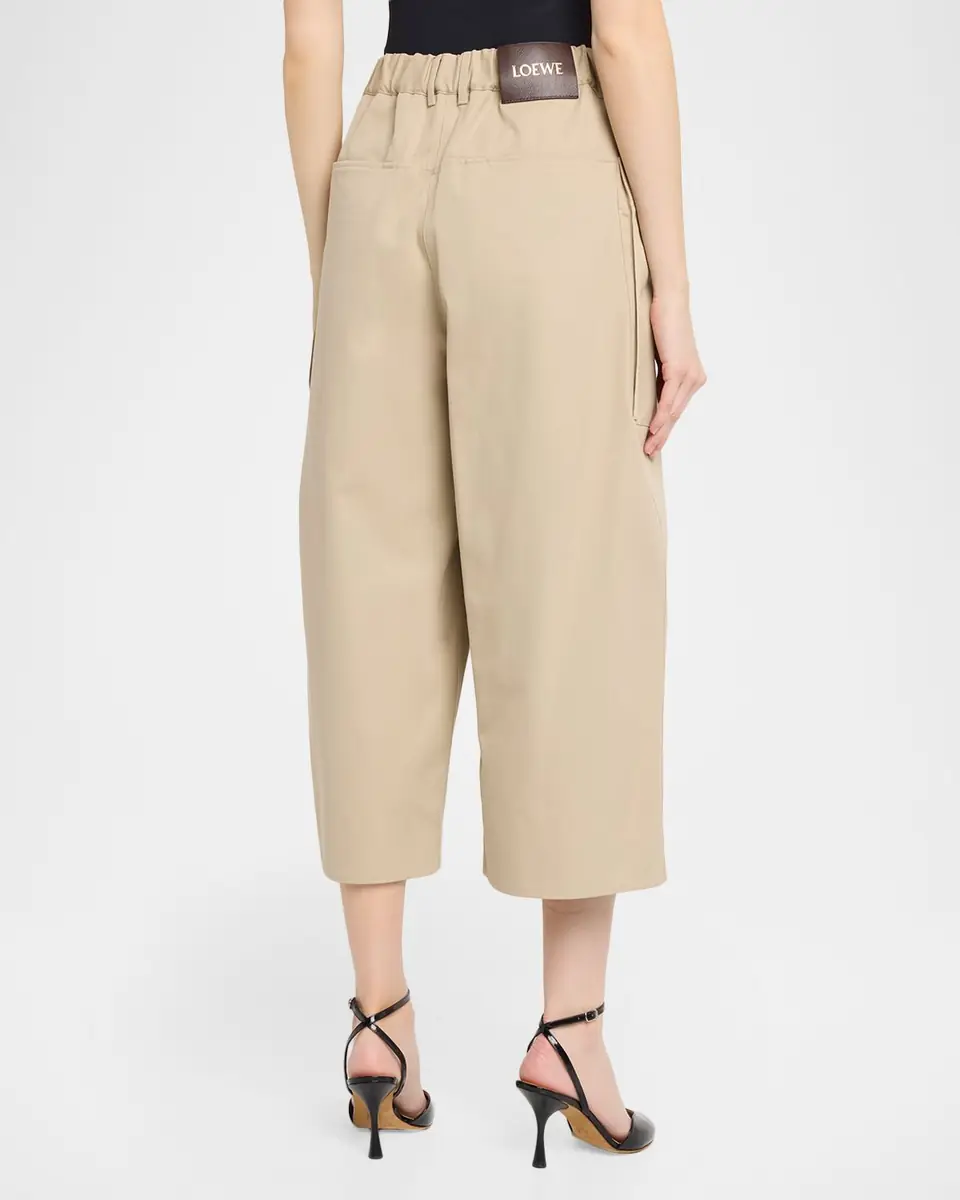 Loewe Pleated Wide-Leg Cropped Trousers | Thumbnail 7 Loewe Pleated Wide-Leg Cropped Trousers | Thumbnail 7