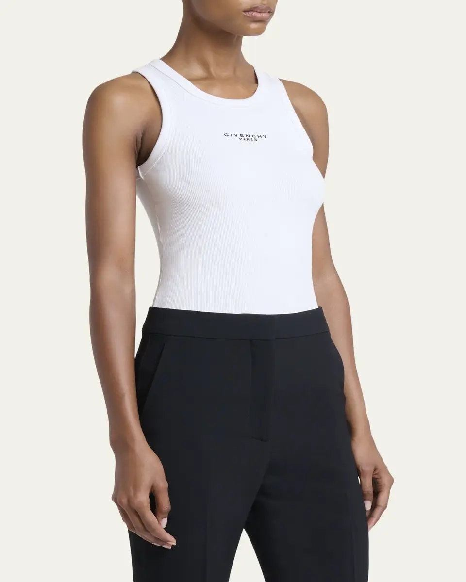 Givenchy Logo Ribbed Tank Top | Thumbnail 8 Givenchy Logo Ribbed Tank Top | Thumbnail 8